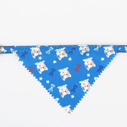 Ошейник с косынкой Яркая жизнь, 32 х 1 см, синий - Пижон фото 6