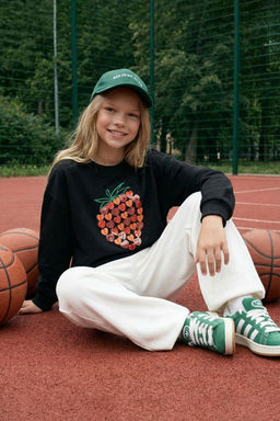 Pembe*003 K?z Cocuk Mevsimlik-Ince Leopar Desenli Orme Sweatshirt TKDAW25SW00001 - Trendyolmilla фото 51