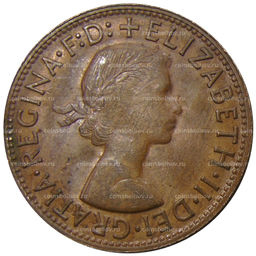 Монета 1 пенни 1964 года Австралия