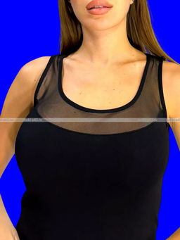 Цена за 1 шт. Майки женские Miss Emma Турция Кружево арт. 9133 черные