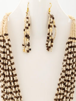 Украшение набор бусы и серьги (бисер) №0711/5/3 - Ганг фото 2