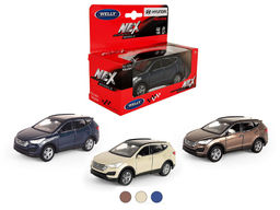 Welly. Машинка 1:38 "Hyundai Santa Fe", металл, пруж. мех., цв. в ассорт. арт.43677W