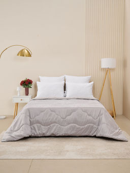 Одеяло Сатин-Жаккард - Серебро 172x205