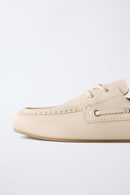 LACE-UP DECK SHOES - Zara фото 13