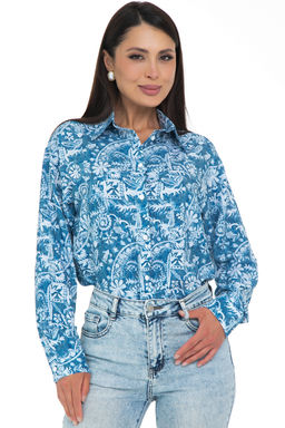 Рубашка Отличная Хит (голубой) - Diolche фото 5