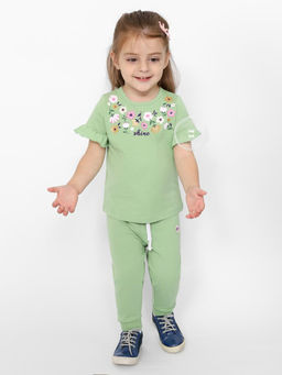CRB wear/CSBG 70503-34-417 Брюки для девочки,оливковый/Ex.Cherubino  фото 2