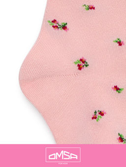 (Omsa) Collant 12P43-1 (розочки) rosa chiaro