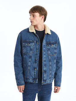 Standart Kal?p Erkek Jean Ceket