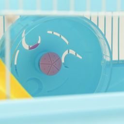 Клетка для грызунов Пижон с замком, 31 х 24 х 27 см, голубая  фото 6