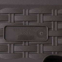 Ящик для цветов балконный «Ротанг», 7.5 л, 38.5×18×16 см, пластик, коричневый