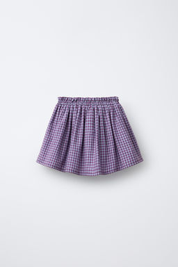 CHECK RUFFLE SKIRT - Zara фото 2