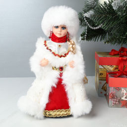 Фигурка Снегурочка 30 см + подарок / 19B603-12 /уп 36/ музыкальная - Галеонтрейд фото 2