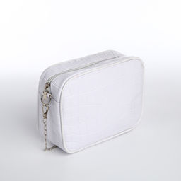 Сумка женская,18*7*14, отд на молнии, цепочка, белый - Simaland фото 2