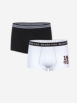 Be?ikta? Bask?l? Erkek ?ocuk Boxer 2li