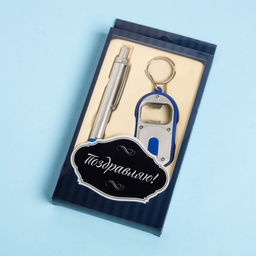 Набор подарочный 3в1 (ручка, кусачки, брелок-открывалка с фонариком) микс - Simaland фото 2