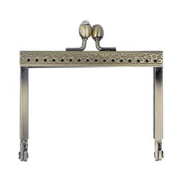 Gamma FER-13 Застежка для сумки фермуар 8 x 6.5 см 5 х 1 шт. №02 под состаренную бронзу