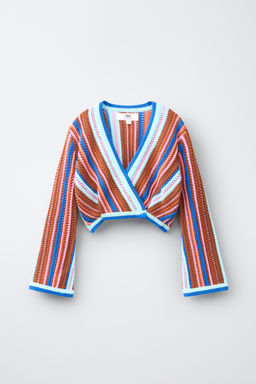 CHAQUETA PUNTO CRUZADA / Multicolor
