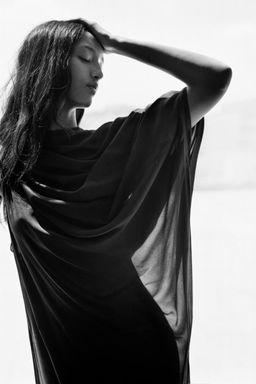 LIMITED EDITION MULTI-POSITION CAPE COMBINATION LONG DRESS - Zara фото 3