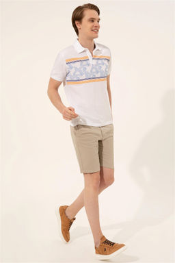 U. S. Polo Assn Мужская белая футболка с воротником-поло - U.s. polo assn фото 11