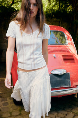 TOP PUNTO POINTELLE / Blanco