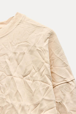 CRINKLED SWEATSHIRT - Zara фото 8