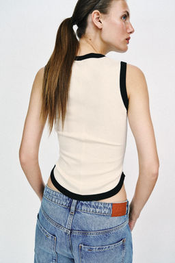 CAMISETA VIVOS CONTRASTE / Blanco roto - Zara фото 4