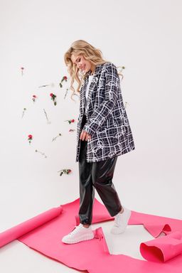 Жакет NIKVA н356-1 чёрный, разводы  фото 3