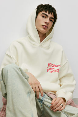 Sudadera con capucha y estampado Oversized Fit