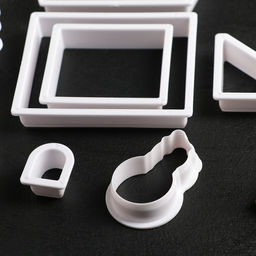 Формы для печенья новогодние Доляна Пряничный домик, набор 8 предметов, пластик, белые