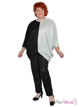 БРЮКИ МОДЕЛЬ №1376 РАЗМЕРЫ 44-84 - Plus moda фото 3