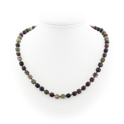 Турмалин, кубики гранёные 7мм, "Текта" бусы длиной 46см