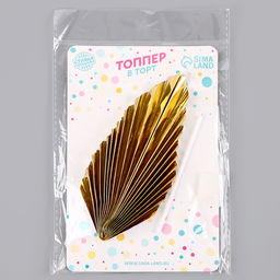 Топпер Перо, цвет золото - Страна карнавалия фото 11