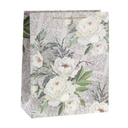 Цена за 12 шт. Пакет подарочный 26x32x12см Цветы / 5117L /уп 12/384/ - Галеонтрейд фото 2