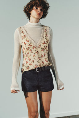 FLORAL LACE TOP - Zara фото 2