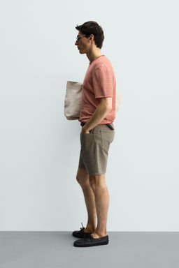 BERMUDA DENIM REGULAR FIT / Verdoso