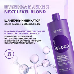Шампунь-индикатор после осветления Bleach Finder 1000 мл Сoncept