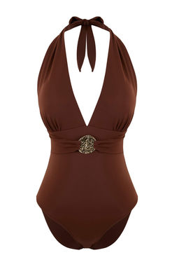 Siyah Derin V Yakal? Aksesuarl? Mayo TBESS26MA00001 - Trendyolmilla фото 8