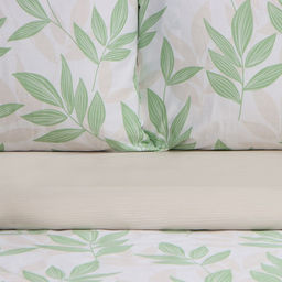 Постельное бельё LoveLife 1,5сп Листики, 143х215см, 150х225см, 50х70см-2шт, 100%хлопок сатин, 125г/м  фото 2