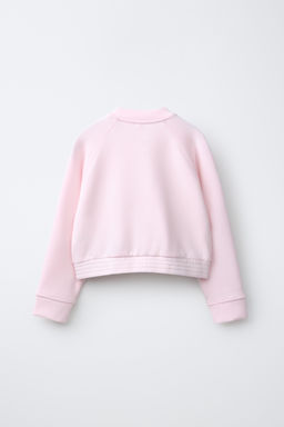 SUDADERA CREMALLERA CON MODAL / Rosa pastel - Zara фото 2