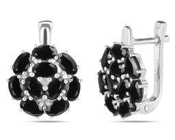 Серьги, сапфир корунд, Алира