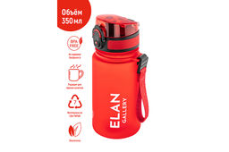 Бутылка для воды 350 мл 6,8*6,8*17 см "Style Matte" красная