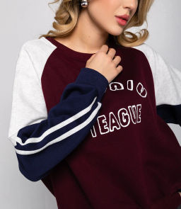 Свитшот #КТ8917, сливовый - Dommod фото 5