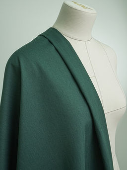 Костюмный джинс с эффектом велюра цв.Темная хвоя, ш.1.5м, хлопок-100%, 220гр/м.кв