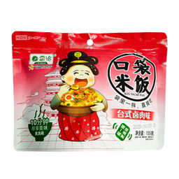 Рис б/п со вкусом тушеной свинины в тайваньском стиле Девочка Leiqia, Китай, 155 г Акция