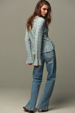 GATHERED KNIT CARDIGAN - Zara фото 5