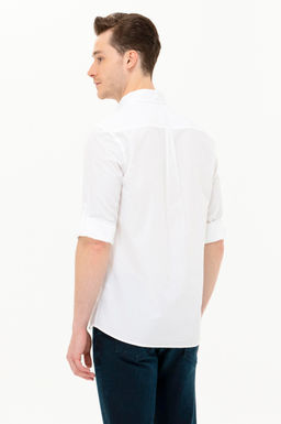 Мужская белая рубашка с длинным рукавом - U.s. polo assn фото 5