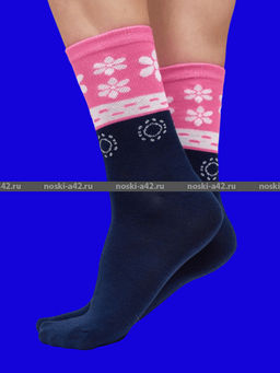 Цена за 10 пар. Носки женские Компьютерные XL (33-35) - Weiwei фото 8