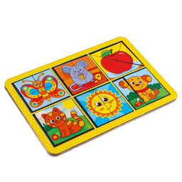 Головоломка геометрическая деревянная «Ферма», двусторонние