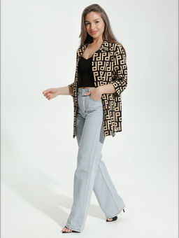 Жанетта туника женская (полоса синий) - Lovetex фото 80