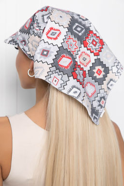 Косынка с козырьком (мозаика/красная) КК47 - Lt collection фото 4